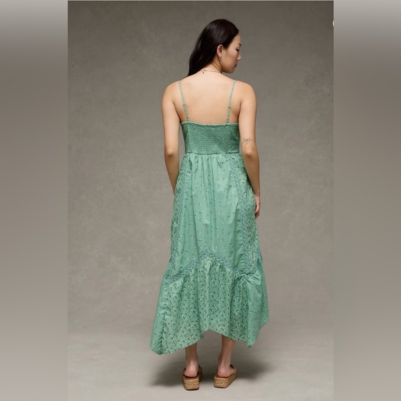 AMERICAN EAGLE MISSES V NECK MIDI SUNDRESS SIZE LARGE NWT! - Picture 2 of 7